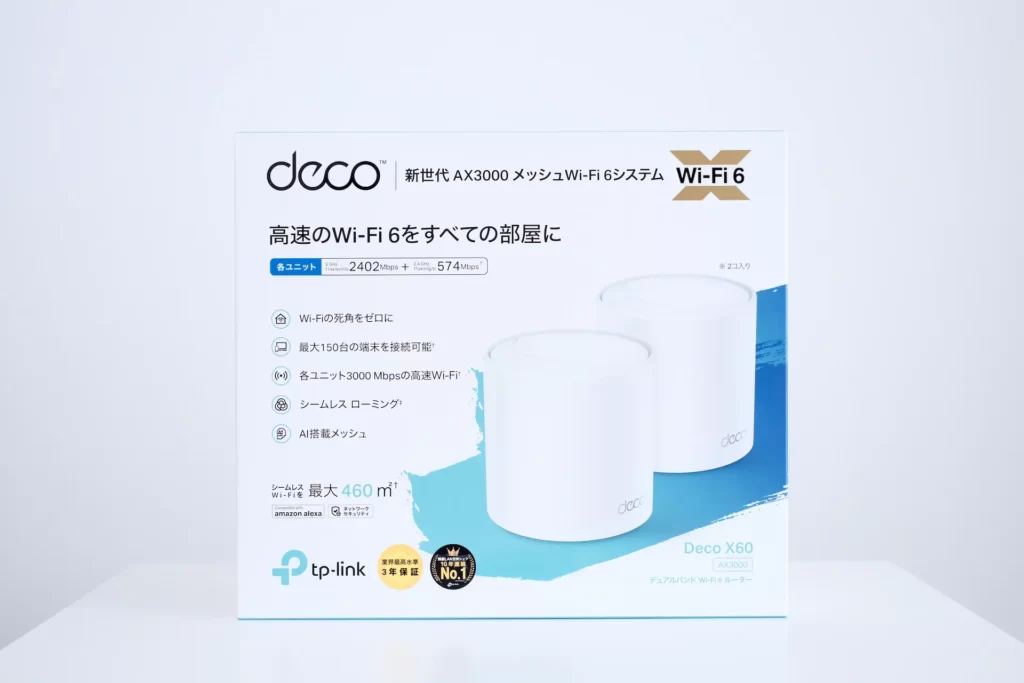 TP-Link Wi-Fi ルーター Deco X60 Ver3.0