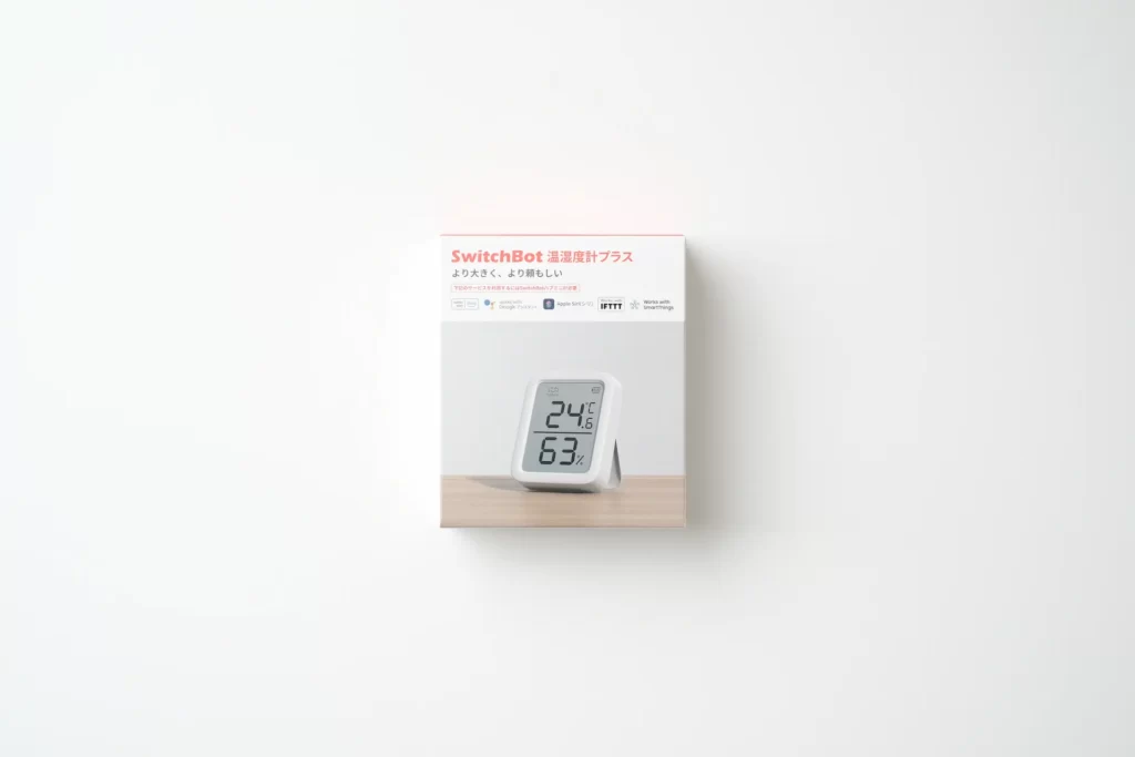 SwitchBot温湿度計プラスのパッケージ